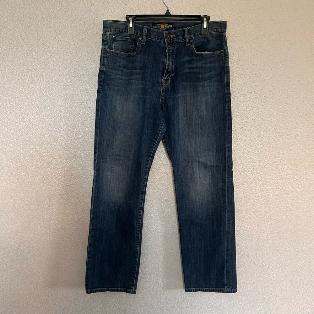 Lucky Brand Men's Dark Blue Straight Jeans size 34x30 429 Classic Straight